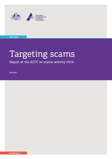 Targeting scams report