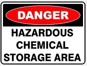 Hazardous Chemicals sign