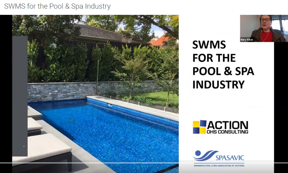 SWMS For Pool Spa Industry Webinar Recording Action OHS